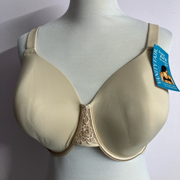 Vanity Fair Women’s Beauty Back Bra, Size 38G, NWT, Style 76380, Beige - Picture 1 of 4